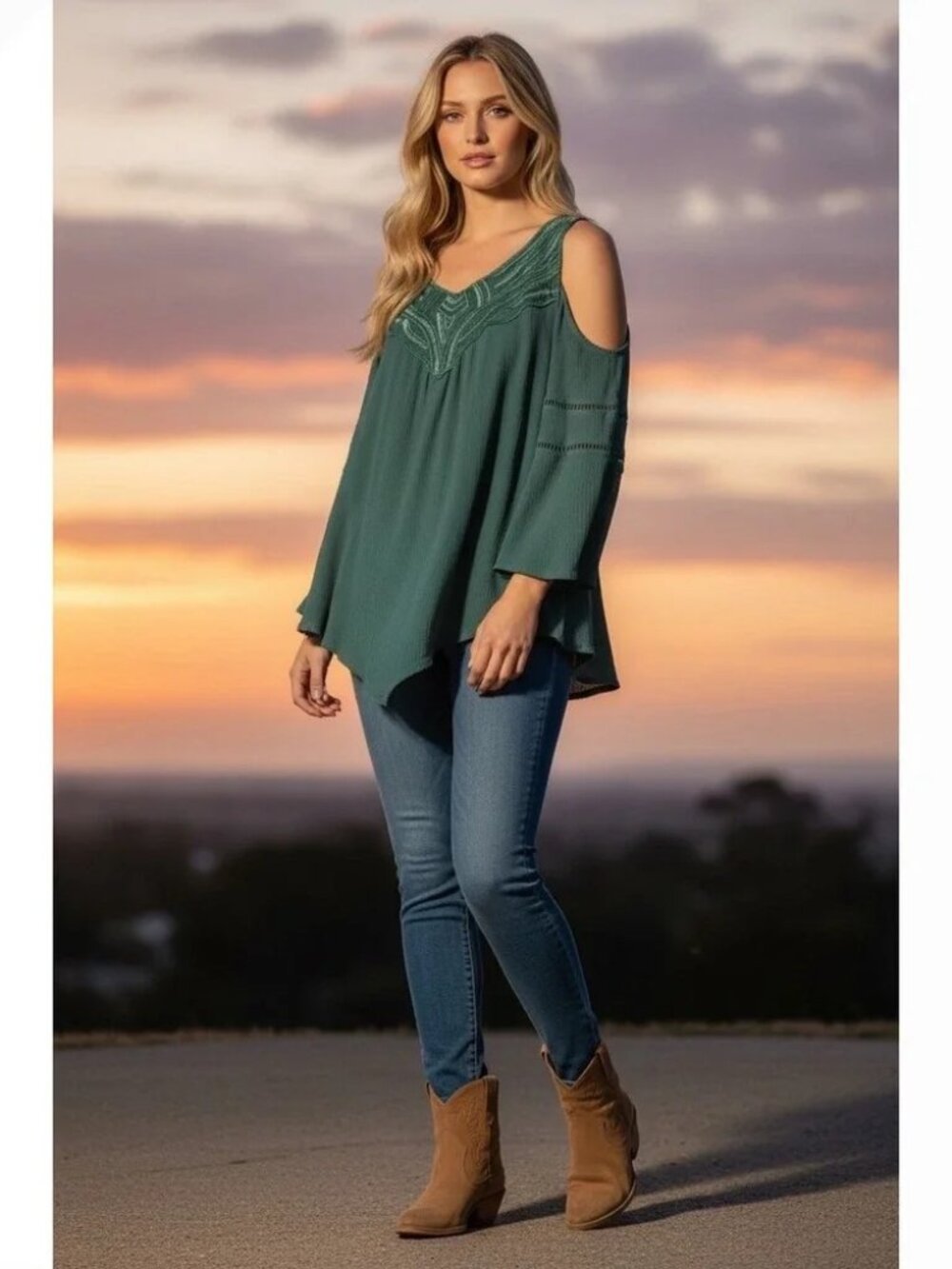 Democracy Cold Shoulder Fall Top